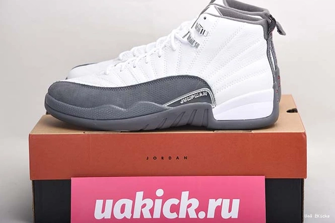 White Dark Retro 804 Jordan 12 Grey  Bright 130690-160 1018
